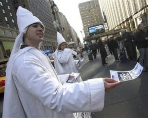 PETA members as the KKK