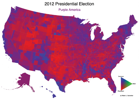 The purple United States 2012